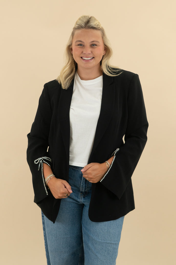 cinq a sept black blazer nwt (xl; retail $695)