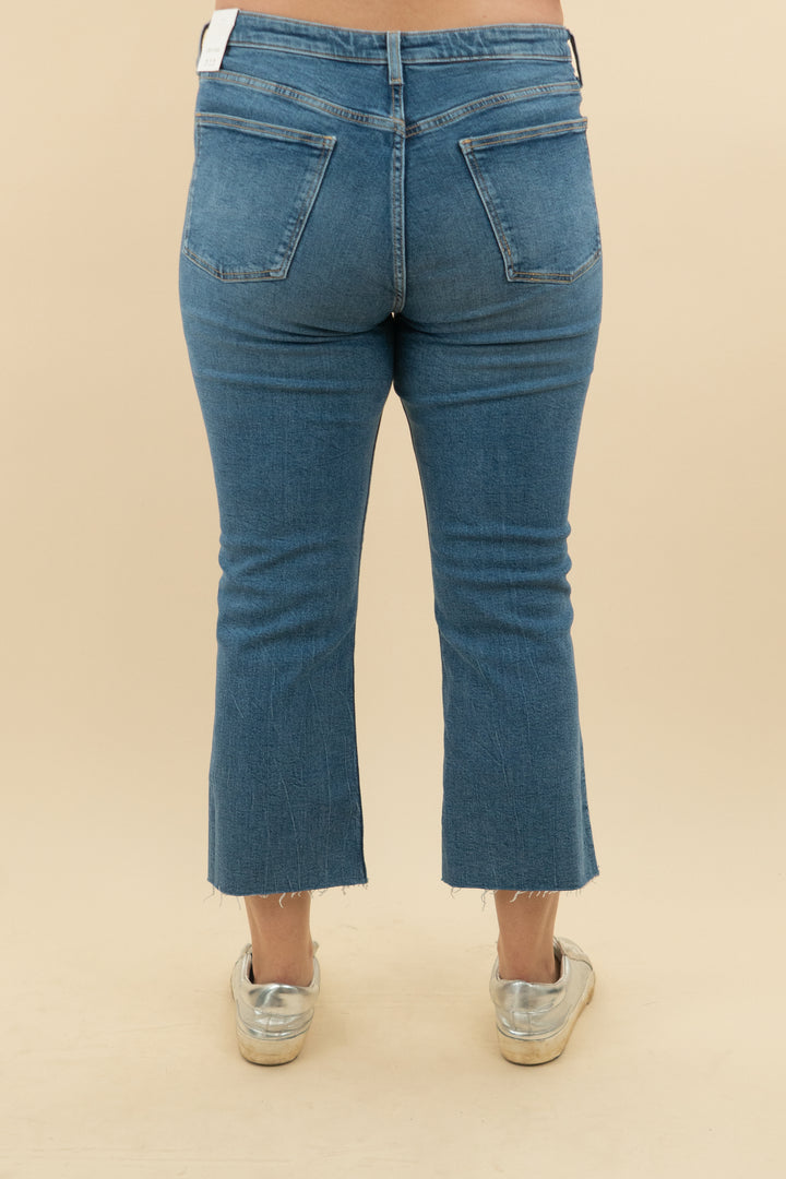 zara high rise cropped denim nwt (14; retail $45.90)