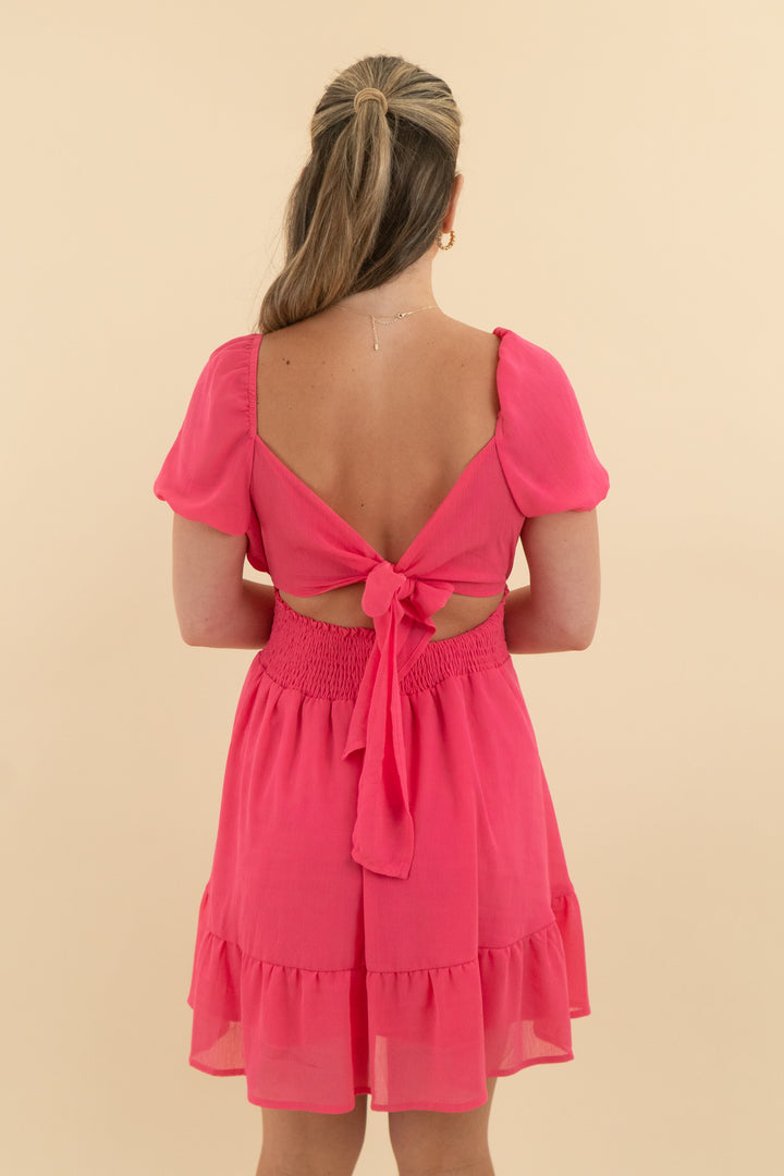 exlura pink short dress (s; retail $36)