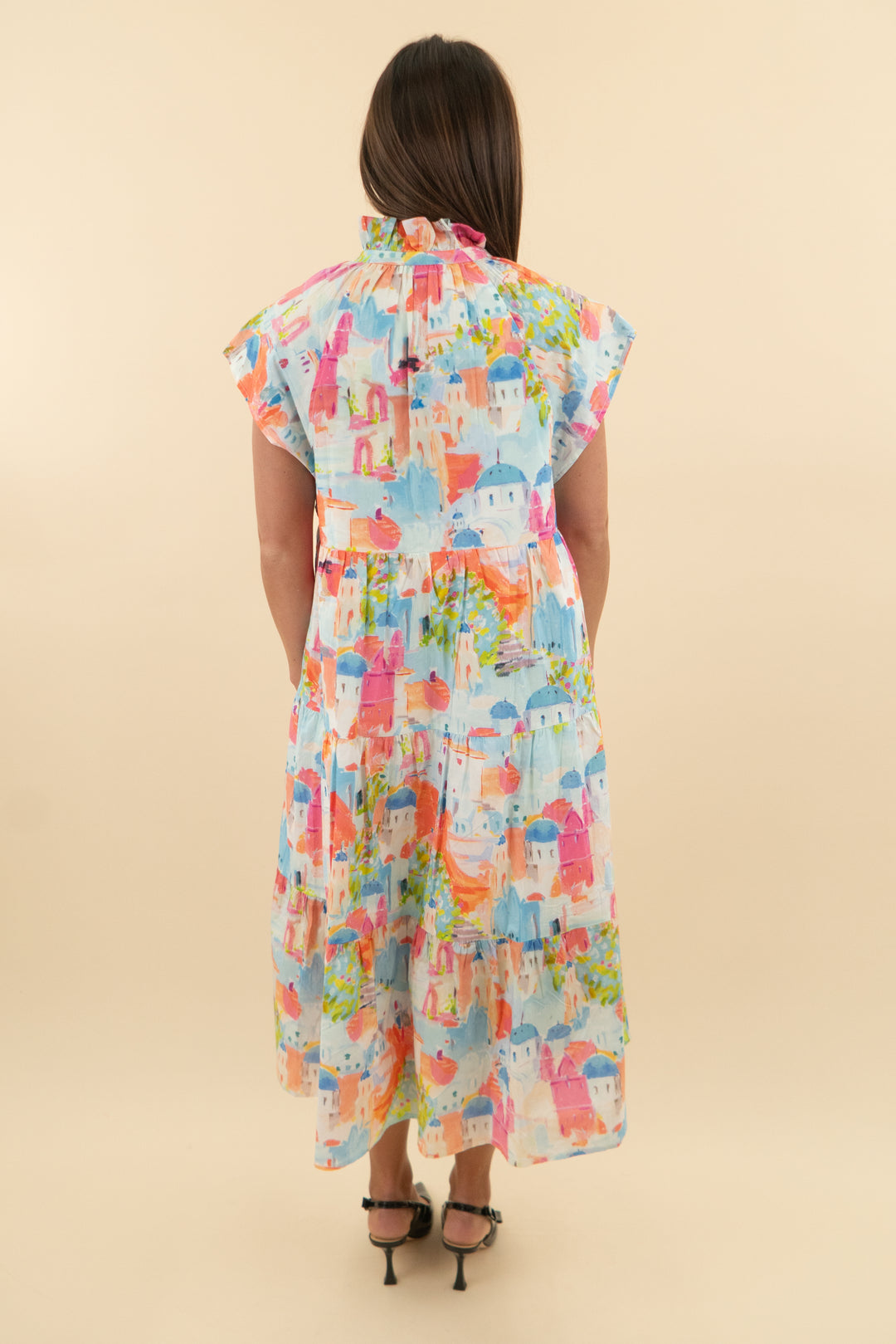 19. Pinch Greece Print Tiered Maxi Dress (s; retail $120)