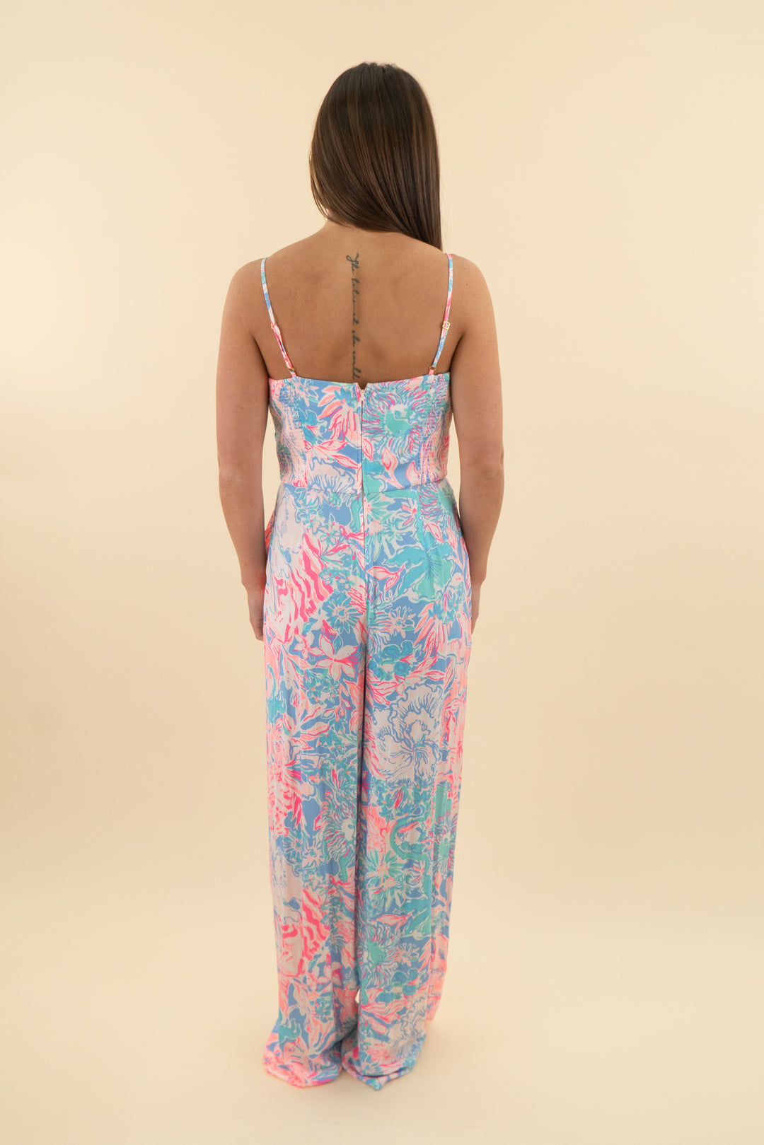 Lilly Pulitzer Neon Floral Jumpsuit (2; retail $248)
