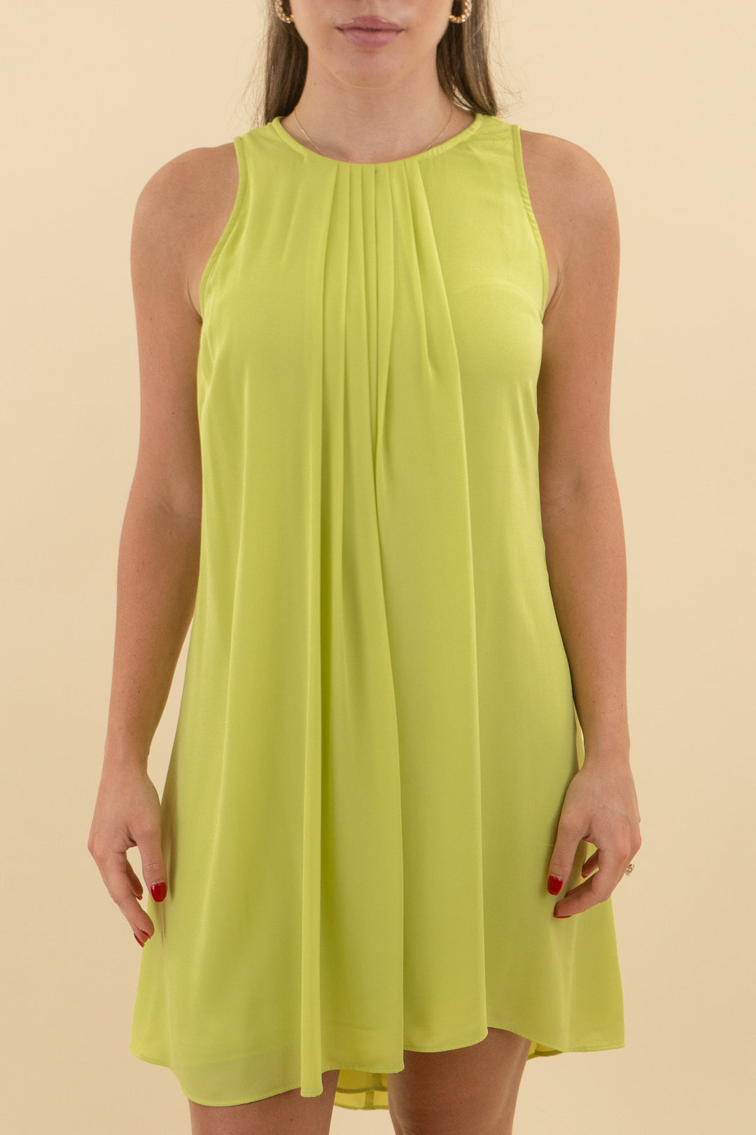 julia jordan neon green mini dress (2; retail $98)