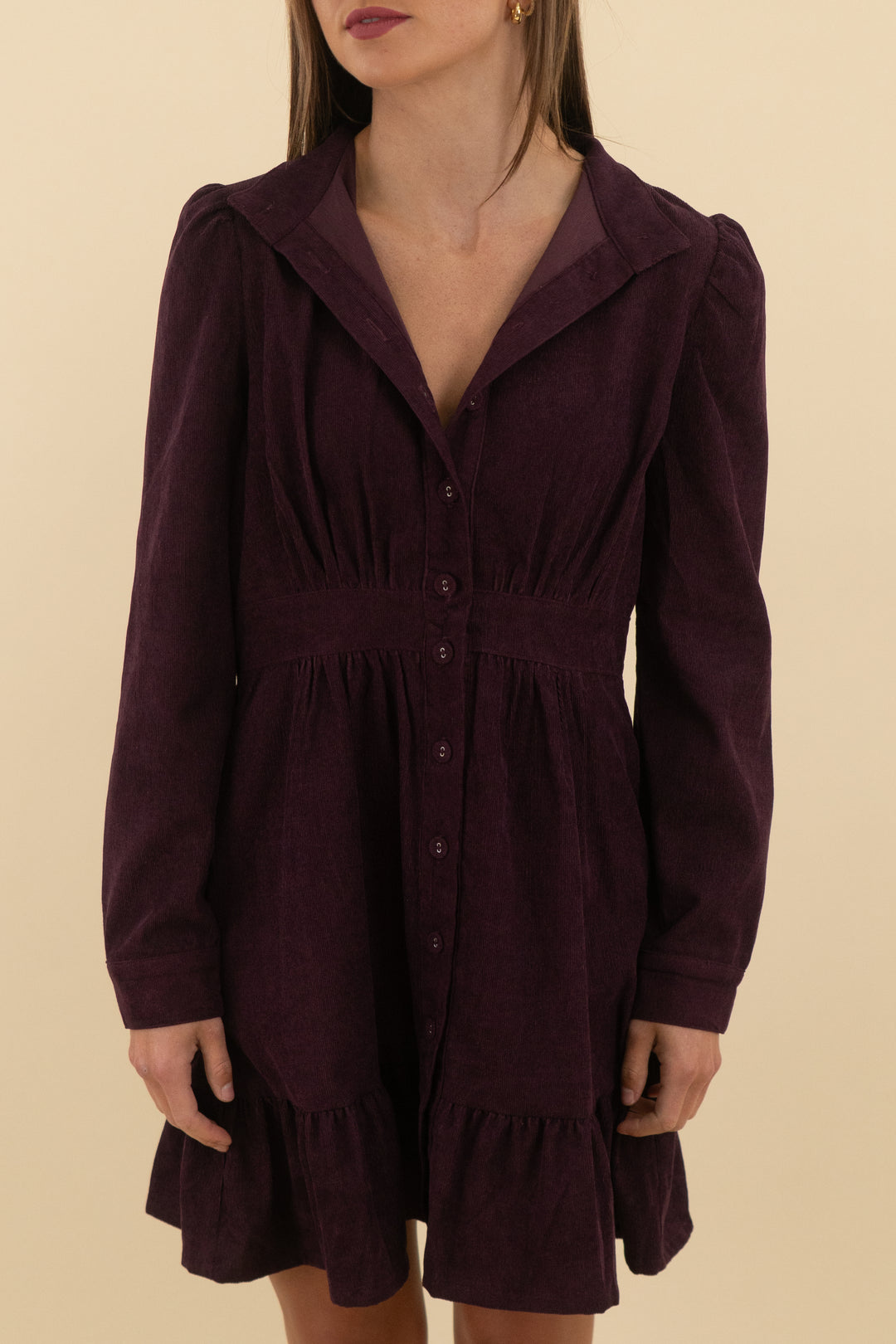 Avara Purple Long Sleeve Mini Dress (s; retail $88)