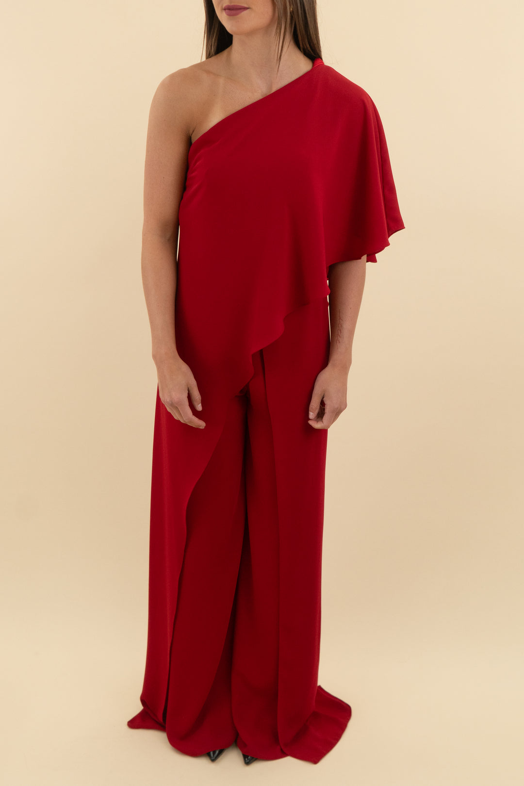 Ieena for Mac Duggal Red Jumpsuit (2; retail $480)