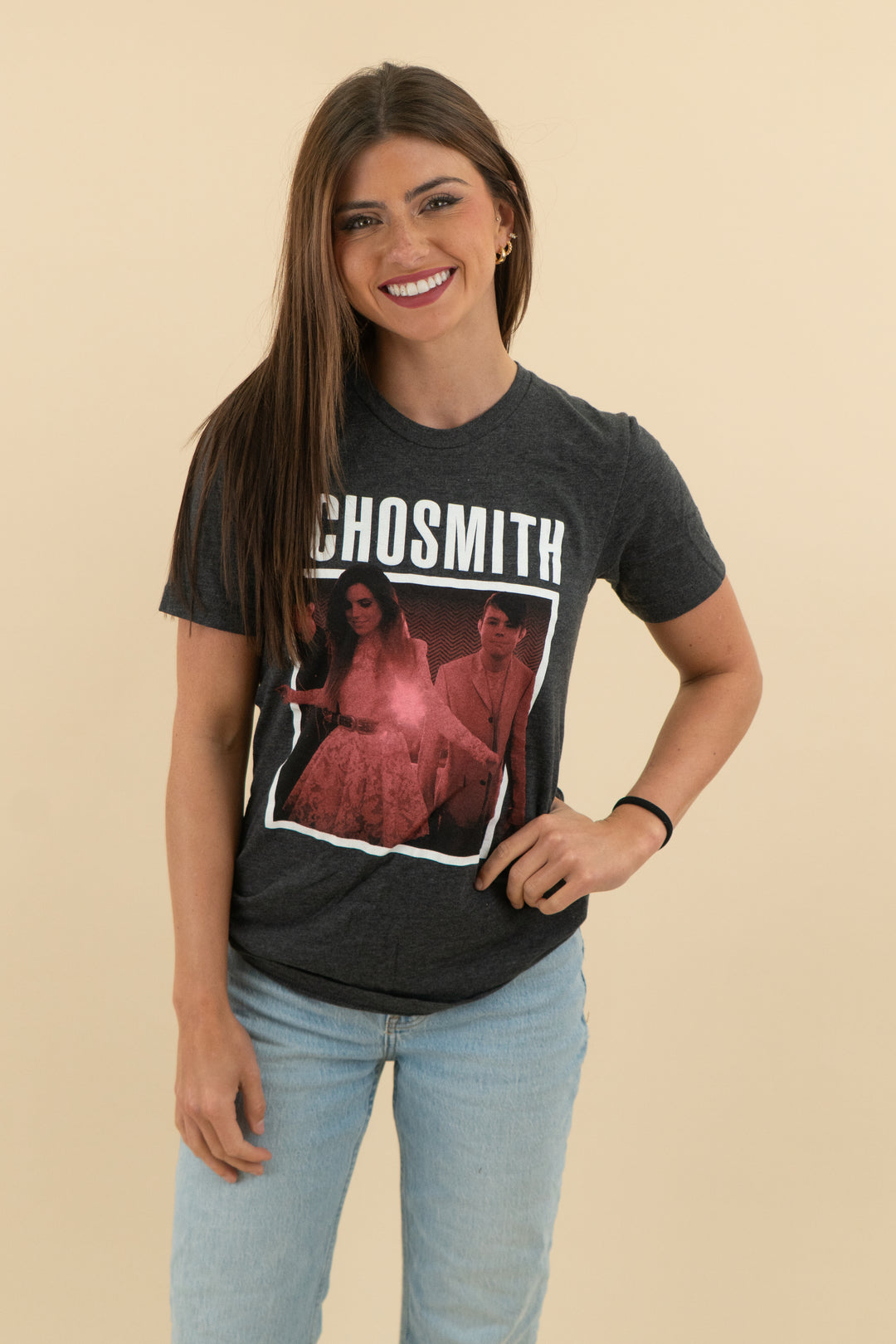 echosmith grey 2018 band graphic t-shirt (xs)