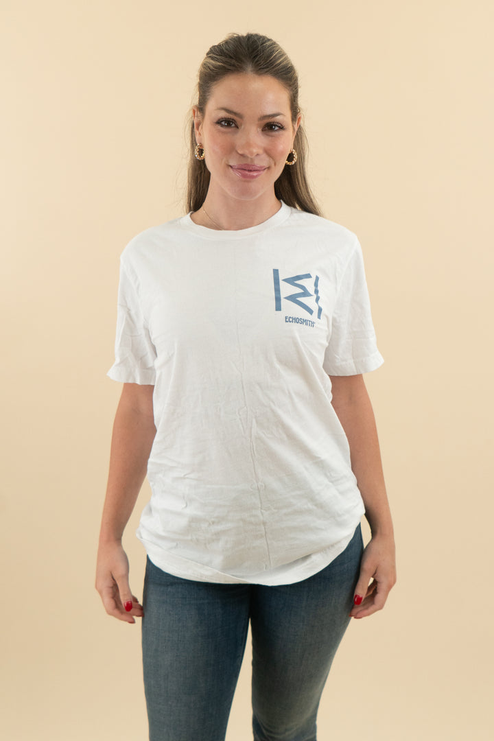 echosmith white the lonely generation tour band graphic  t-shirt (xs)