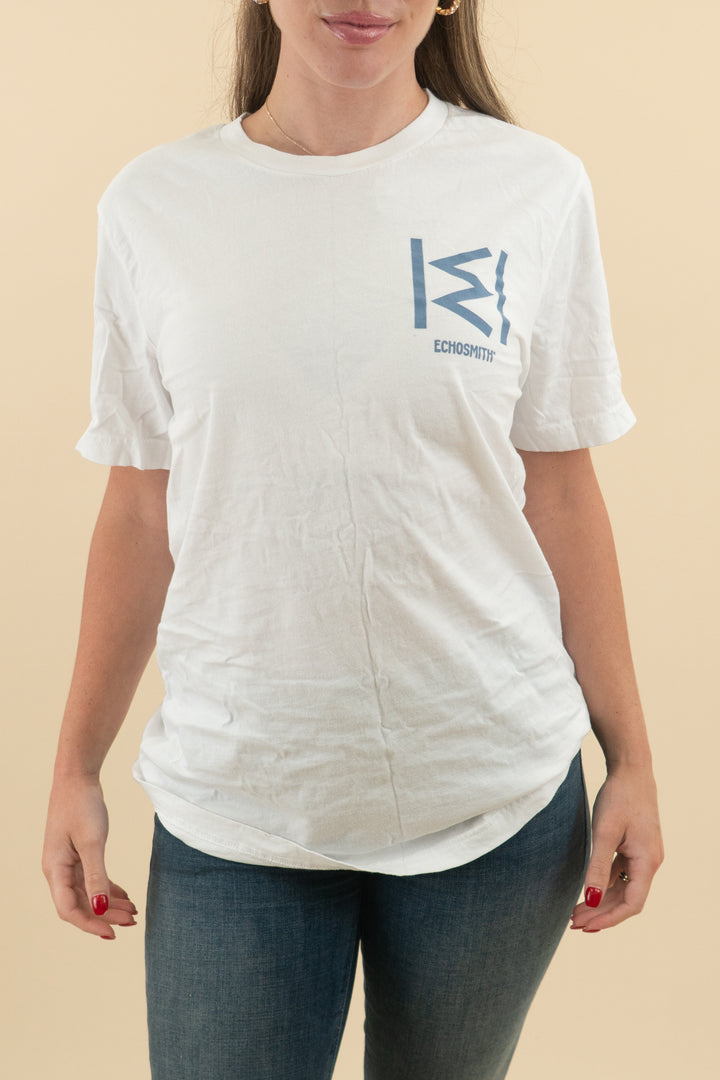 echosmith white the lonely generation tour band graphic  t-shirt (xs)