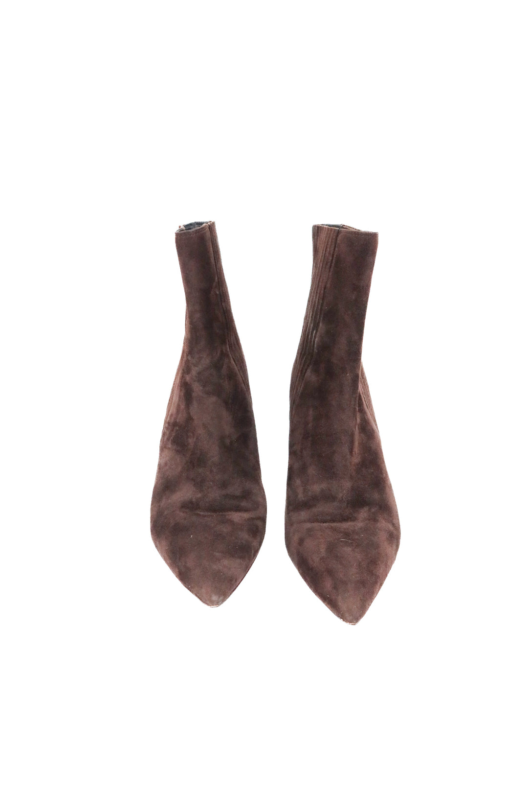 veronica beard dark brown suede boots (10; retail $495)