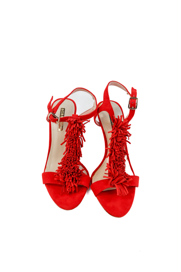 BCBGeneration red textured stilettos (6)