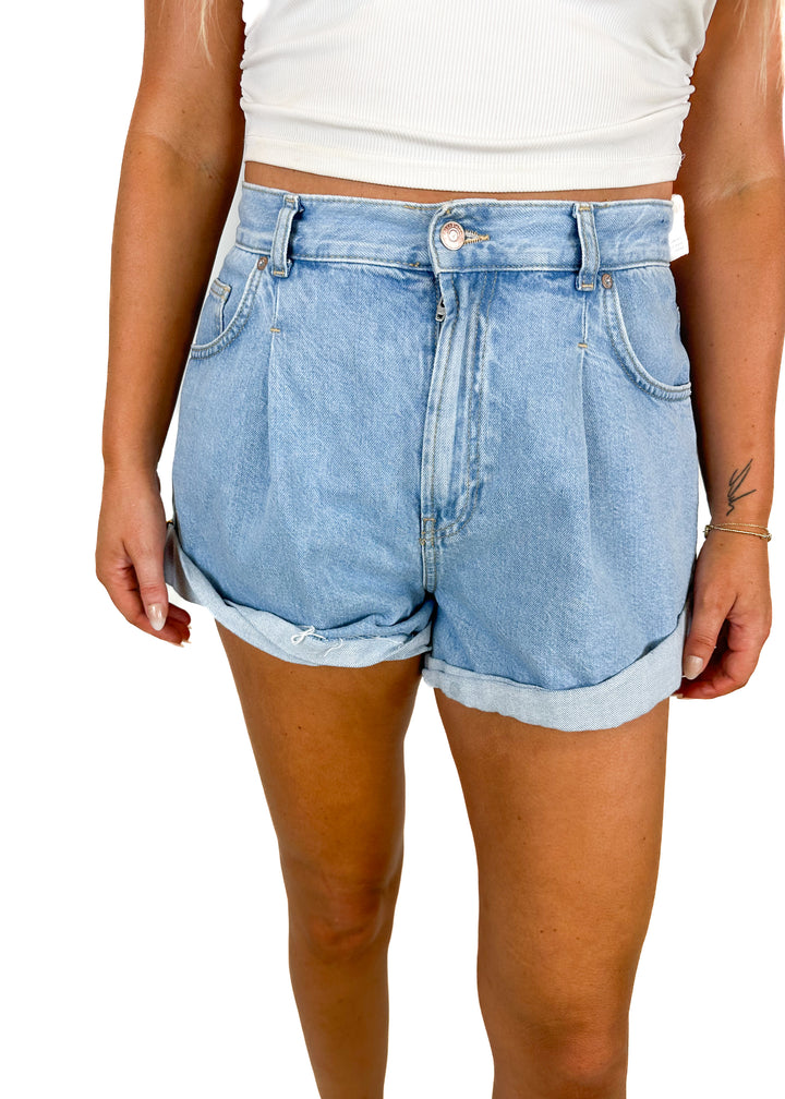 Free People Dani High Rise Denim Shorts NWT (M)