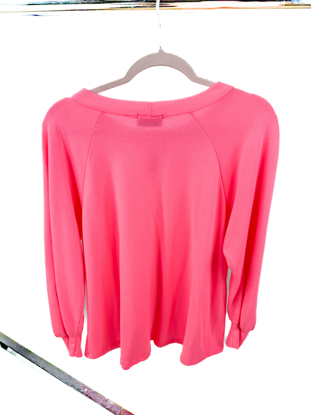 vici neon pink crewneck (s)