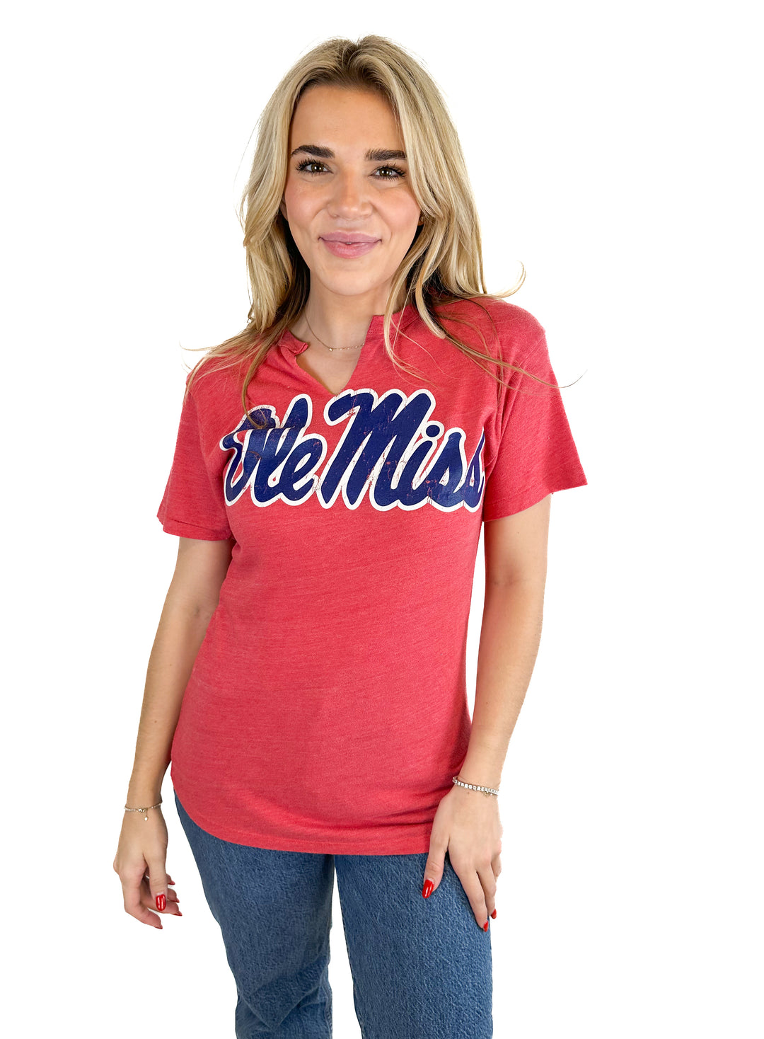 League Collegiate Wear Ole Miss Short Sleeve Tee (S)