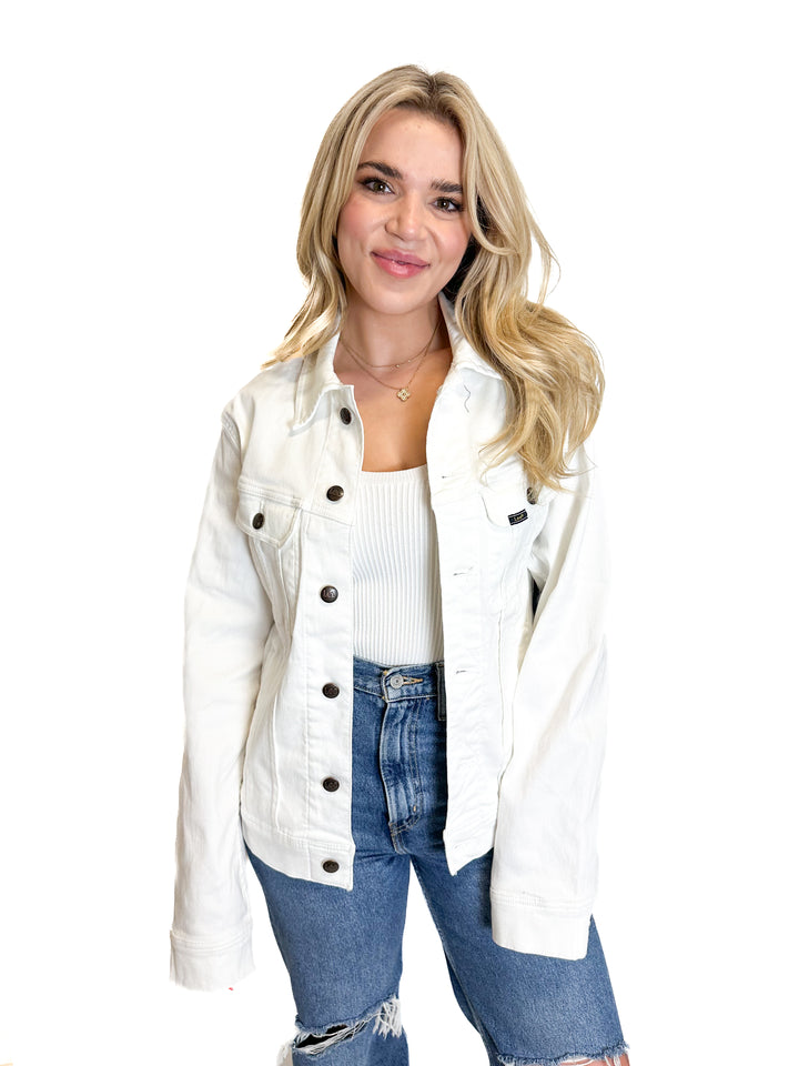 Lee White Denim Jacket (S)