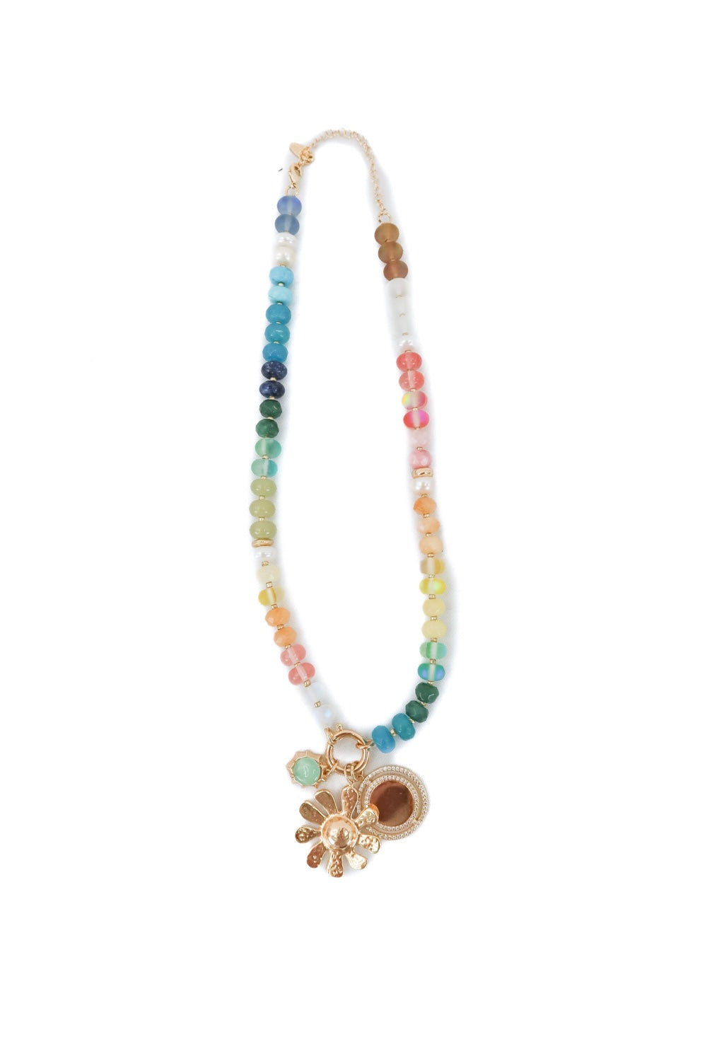Serefina multicolored gem necklace (retail $48)
