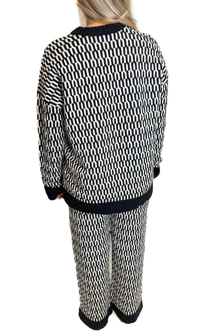Show Me Your Mumu Black and White Knit Set NWT (XS)