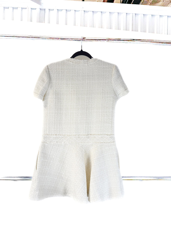 zara white woven dress NWT (s)