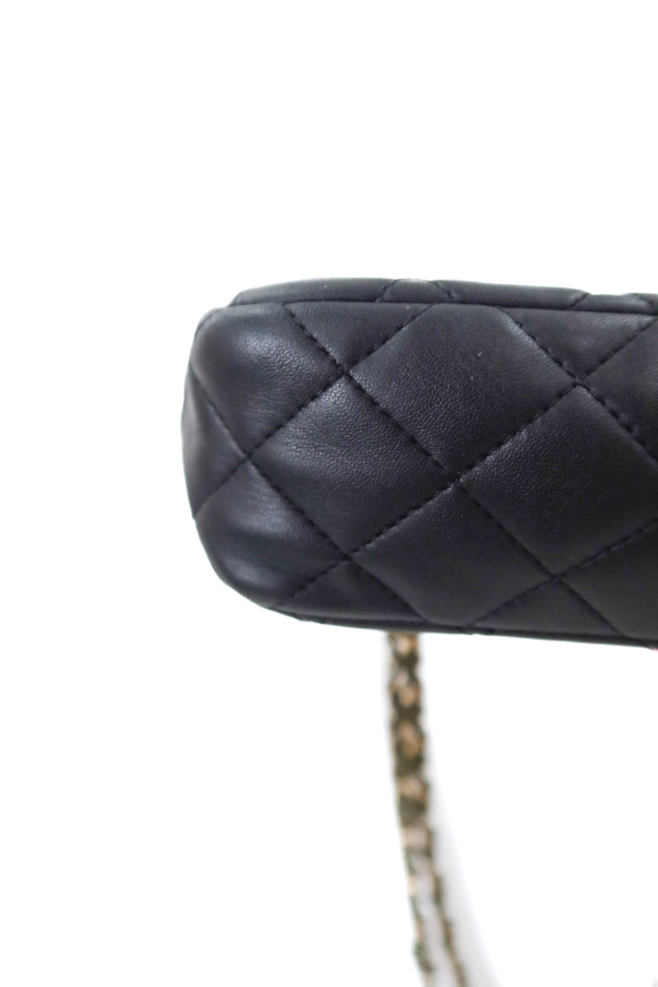 Chanel Two-Tone Single Flap Quilted Lambskin Bag (est. retail $8,900)