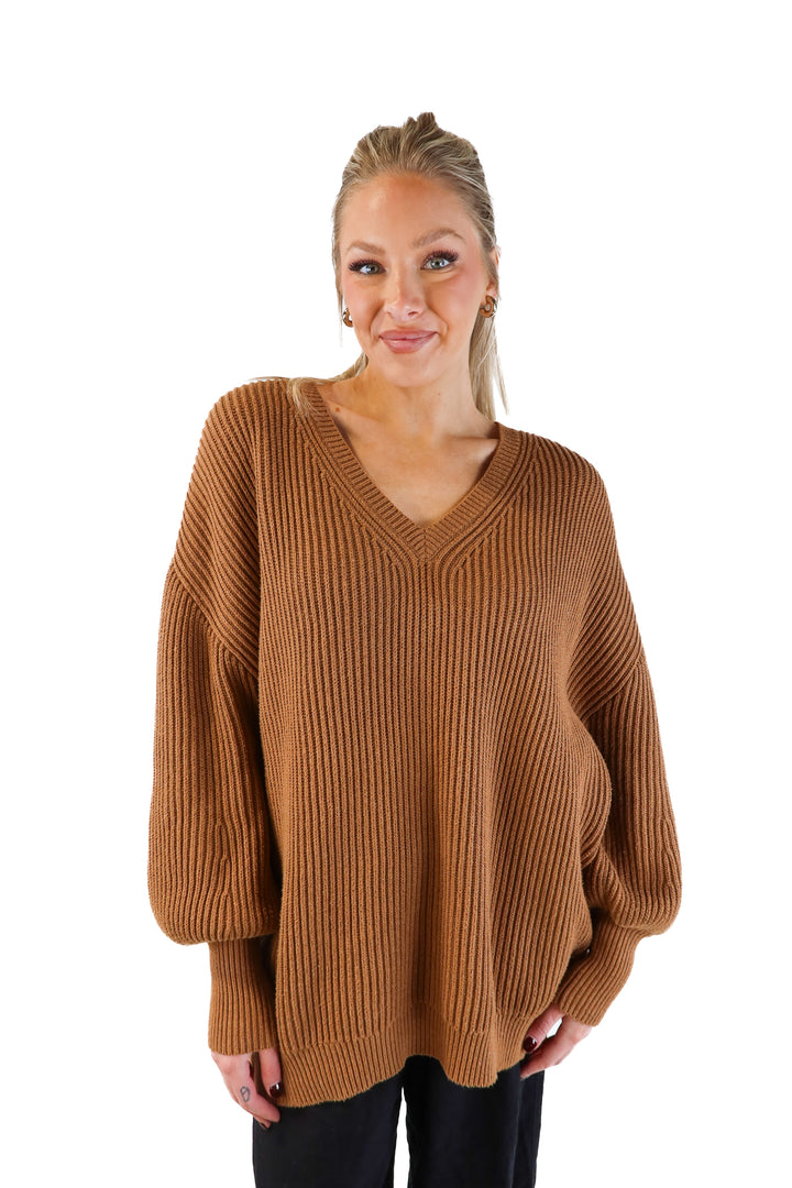 Apiece Apart Cotton & Cashmere Brown Sweater (M; retail $425)