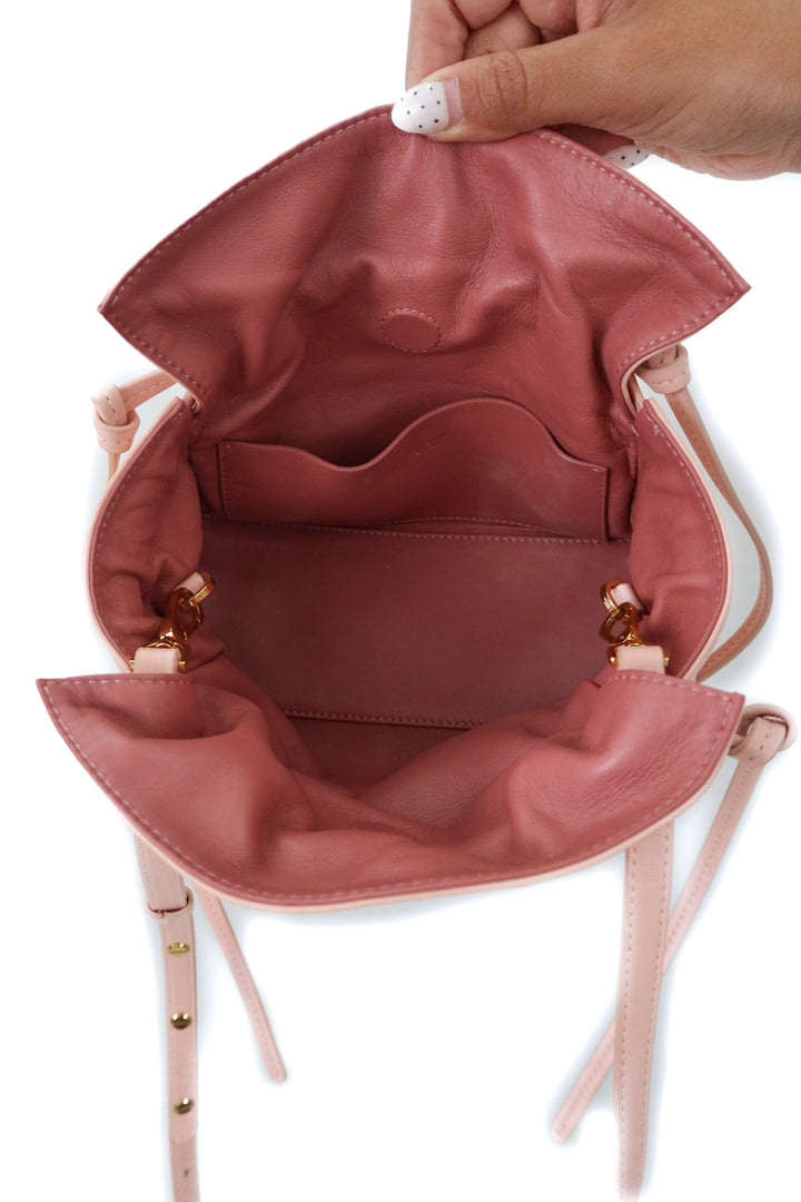 Mansur Gavriel Mini Protea Bag in Rosa and Blush