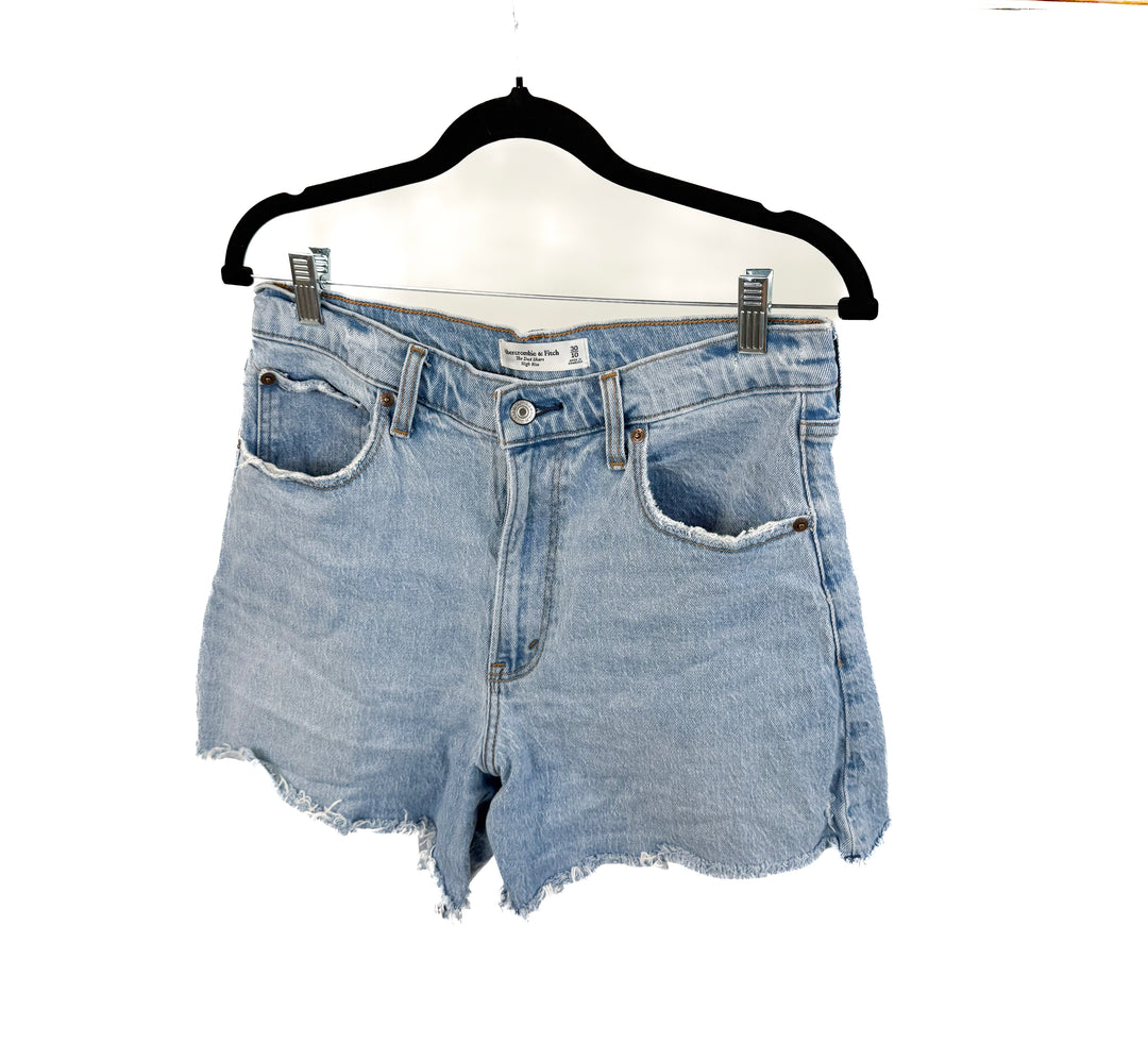 abercrombie & fitch light wash dad shorts (10)