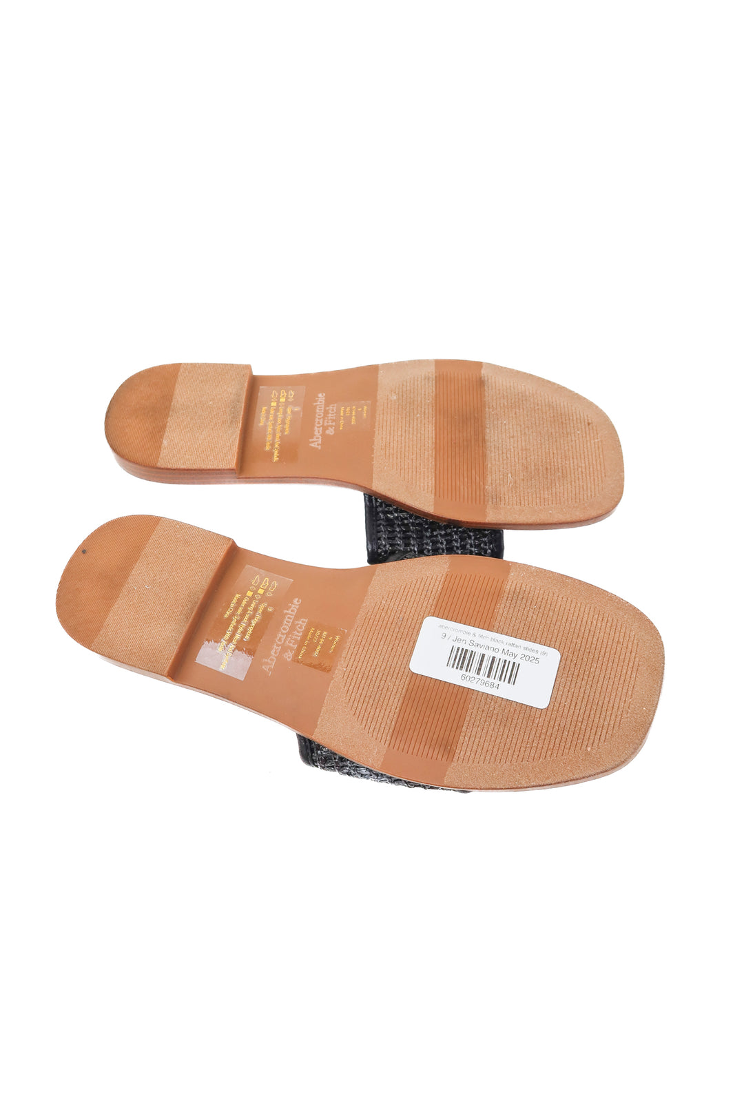 abercrombie & fitch black rattan slides (9)