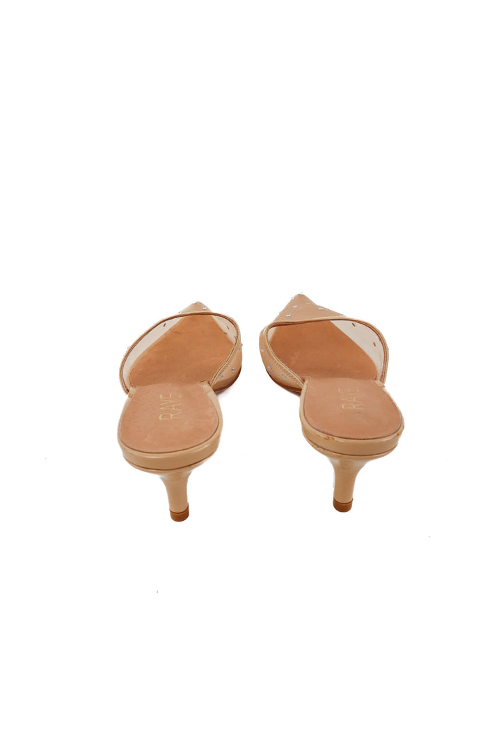 raye mesh/rhinestone heels (9.5)