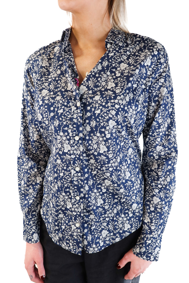 J.crew blue floral button up NWT (6; retails for $98)