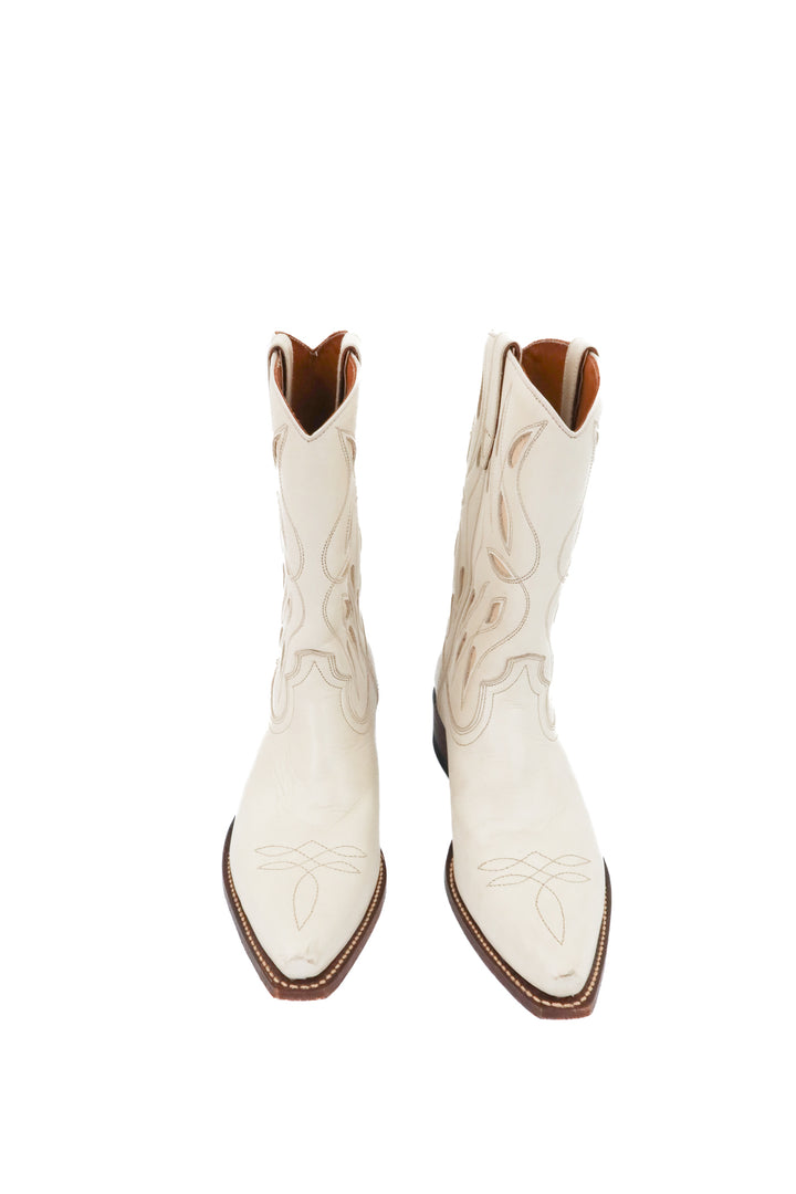 ranch road cream western boots (6.5; retail $545)