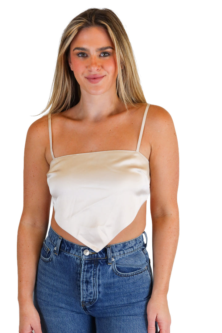 forever21 light blush pink scarf top (s)