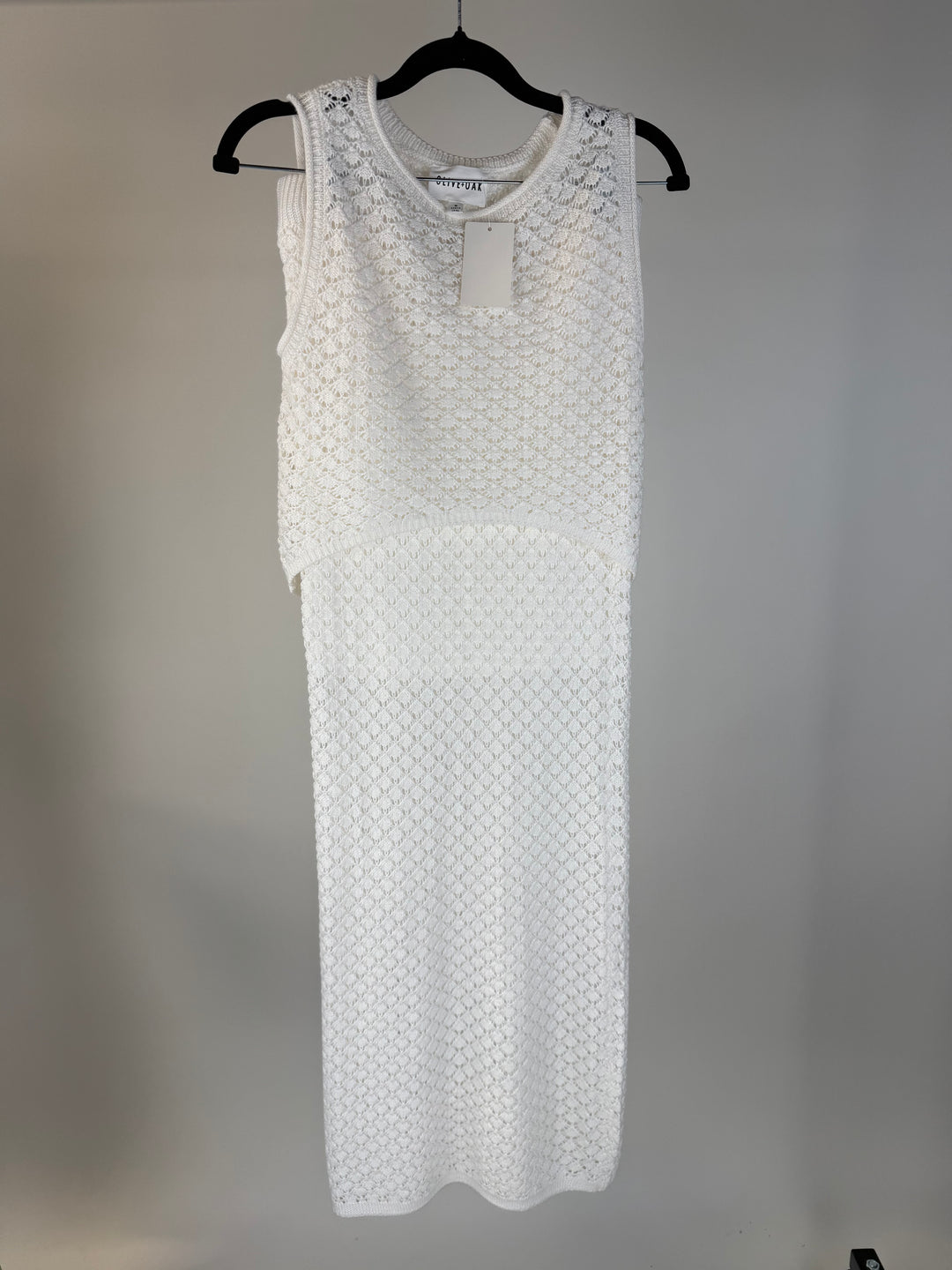 SOLD: Olive + Oak Cream Knit Set (M)