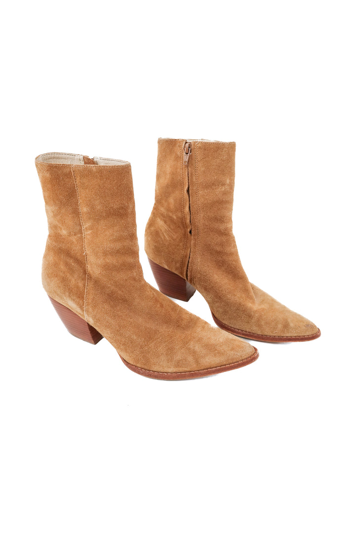matisse brown suede booties (9.5; retail $205)