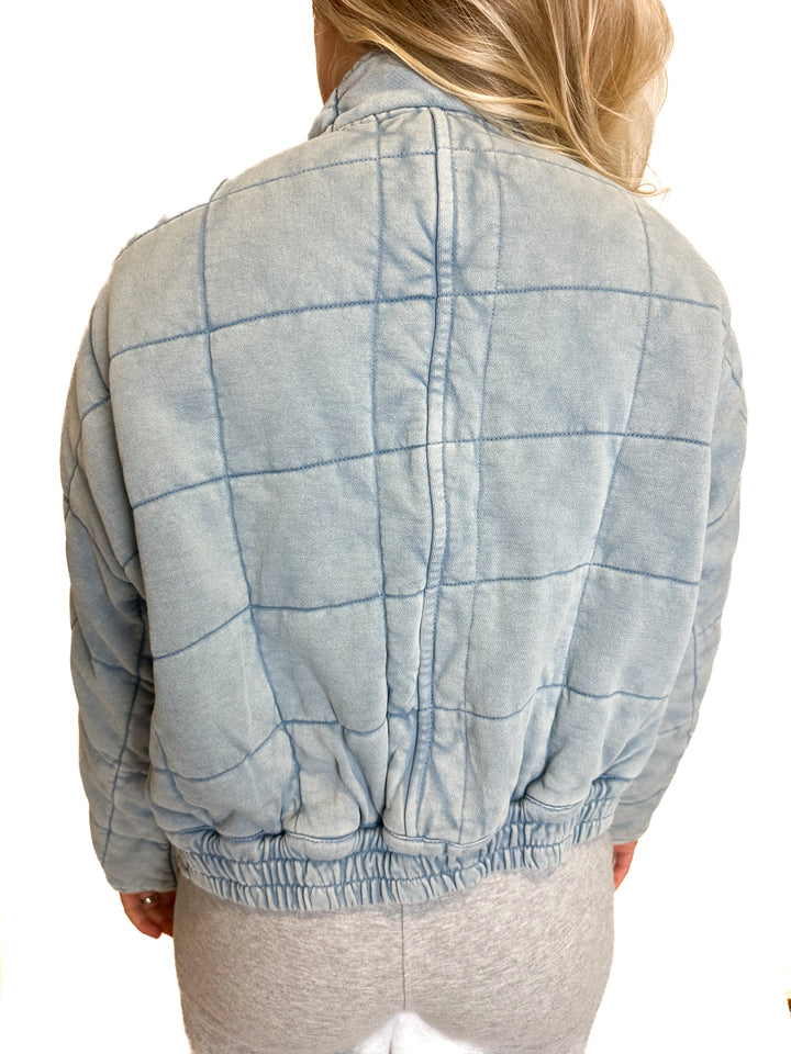Free People Blue Jacket (XS)