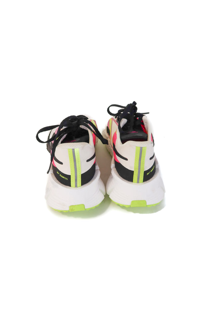 reebok white/pink chunky sneakers (8; retail $85)