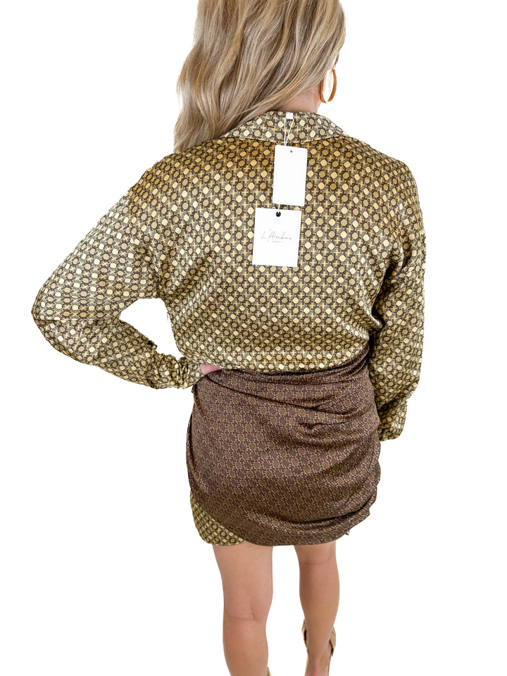 L'Academie Printed Dress NWT (XS)