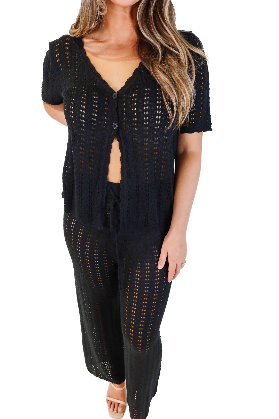 black crotchet set (M)