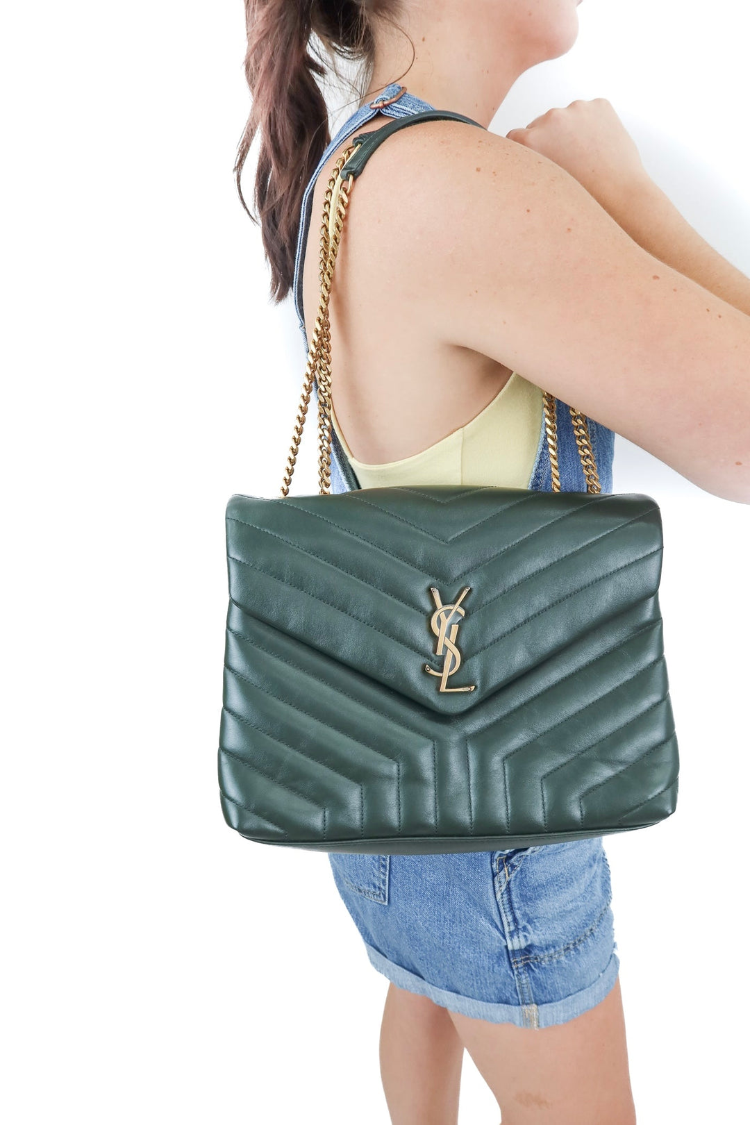 YSL Medium Loulou Matelassé Leather Shoulder Bag NWOT (retail $2,900)