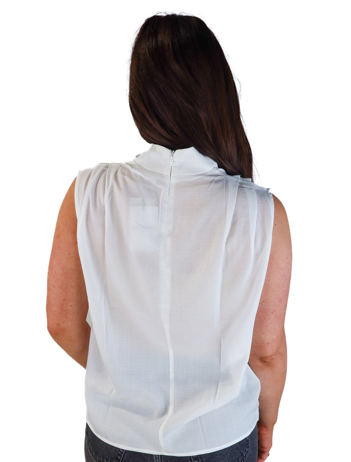 Showpo Ariane white high neck top NWT (4; retail $59.95)