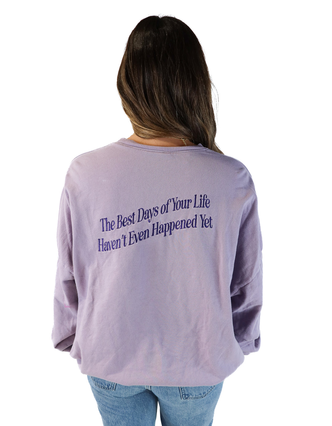 Parker Moss purple graphic Crewneck (xl)