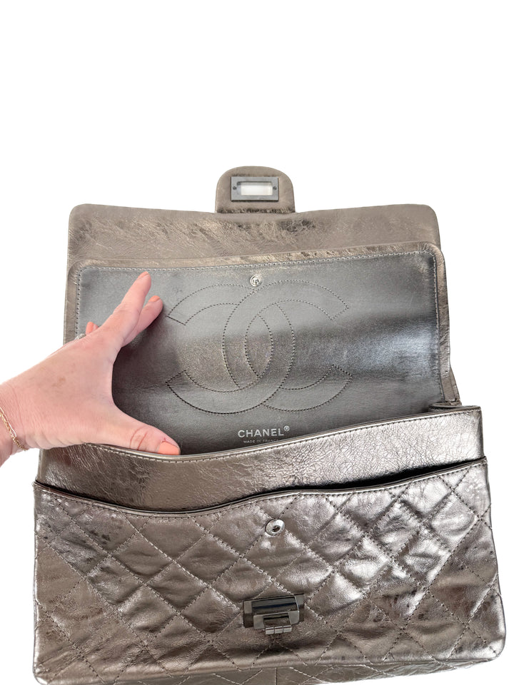 Chanel Metallic Reissue 226 Double Flap Bag (retail $11,700)