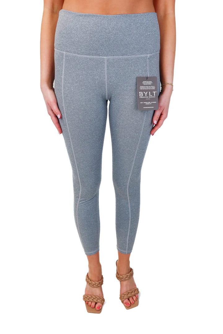BYLT Basics Light Gray Athletic Leggings NWT (M; Retail $61)