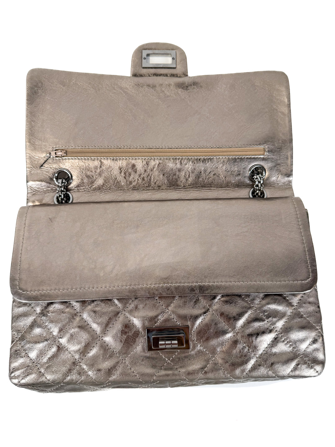 Chanel Metallic Reissue 226 Double Flap Bag (retail $11,700)