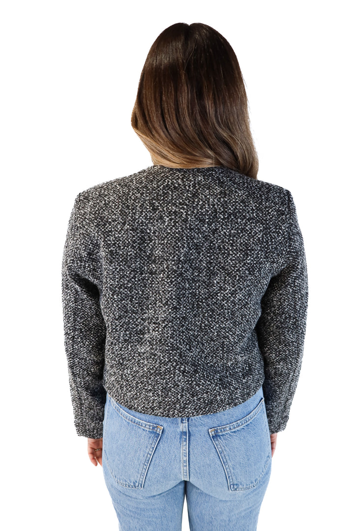 Abercrombie & Fitch black/white wool jacket NWT (m; retails for $160)