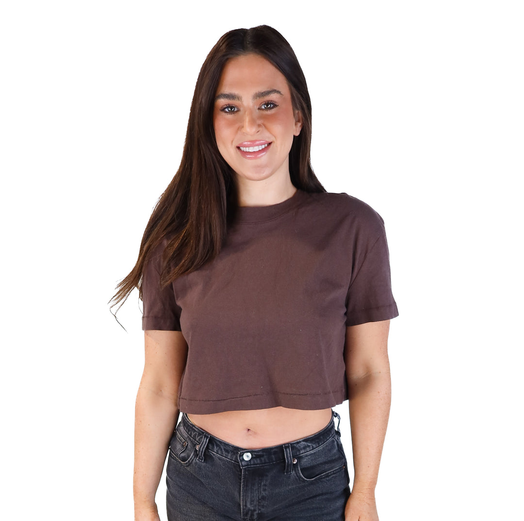 Nuuds brown baby tee (s; retail $58)
