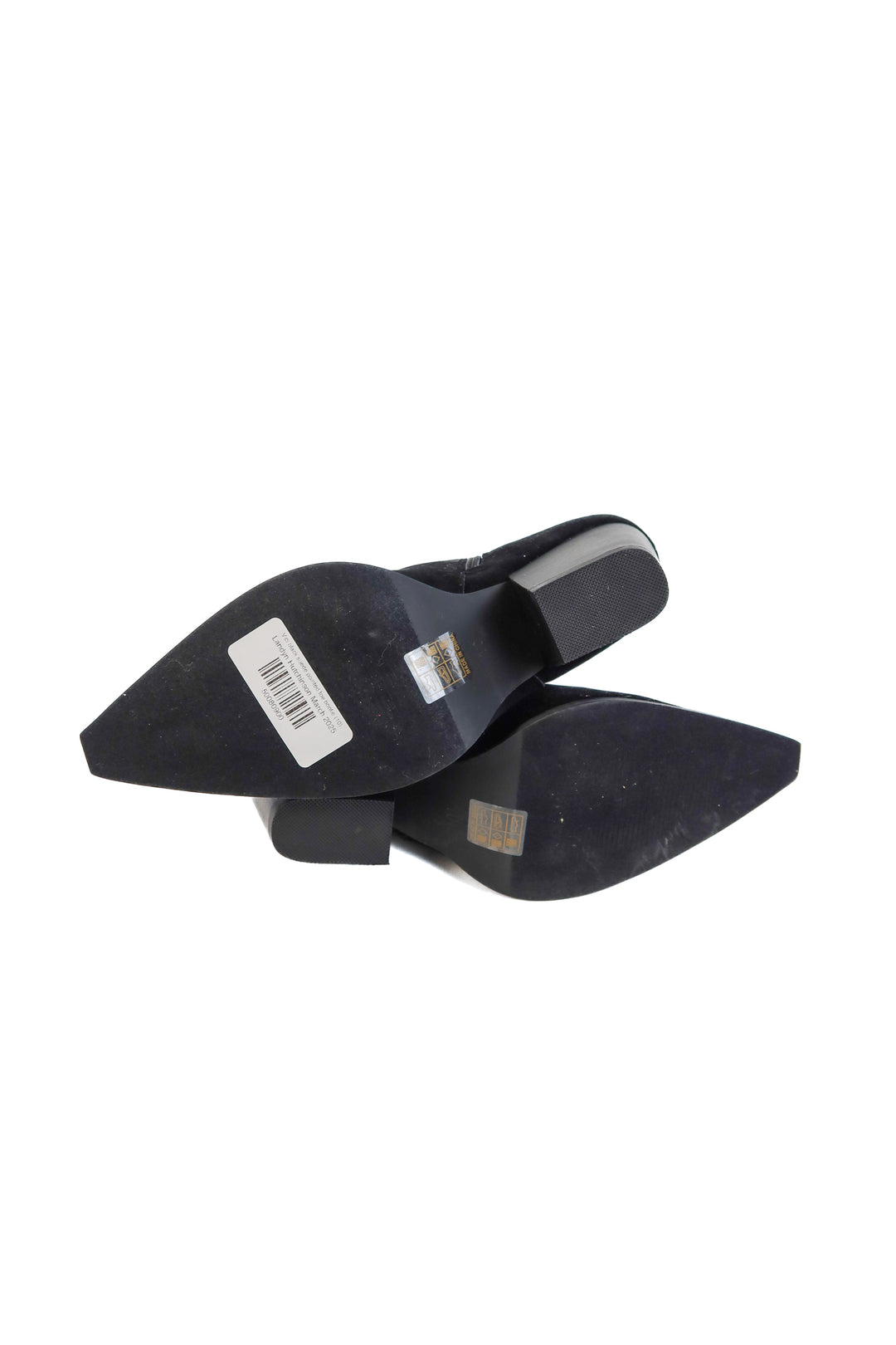 Vici black suede pointed toe bootie (10; retails for $64)