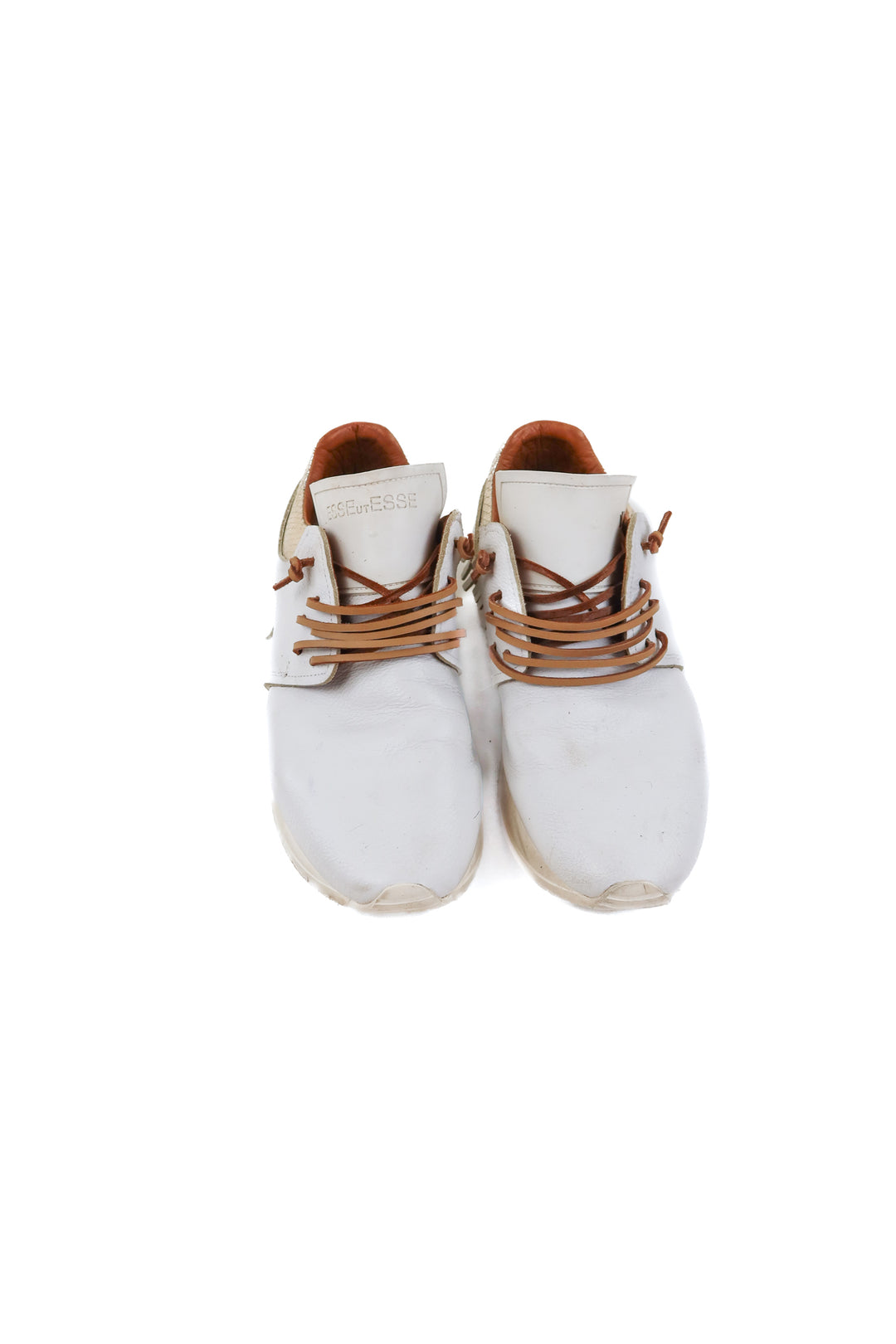 esse ut esse white fringe sneakers (39; retail $395)