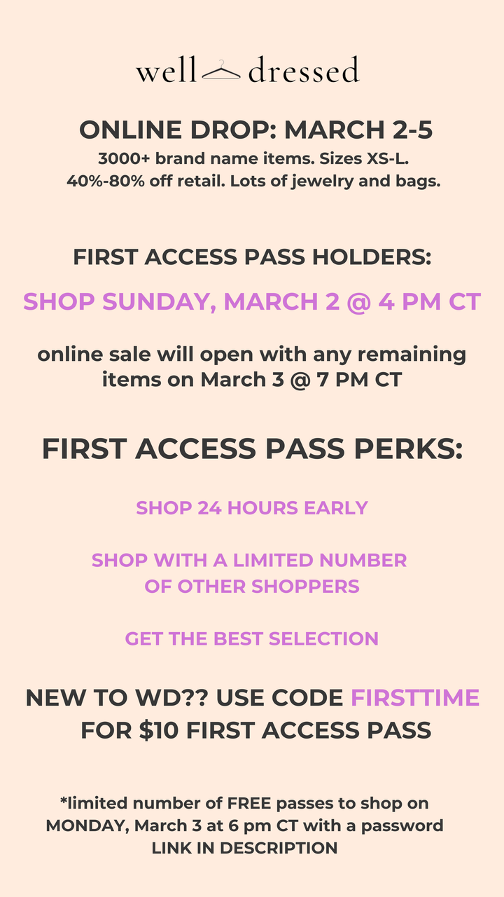 March Drop: First Access Pass- SOLD OUT