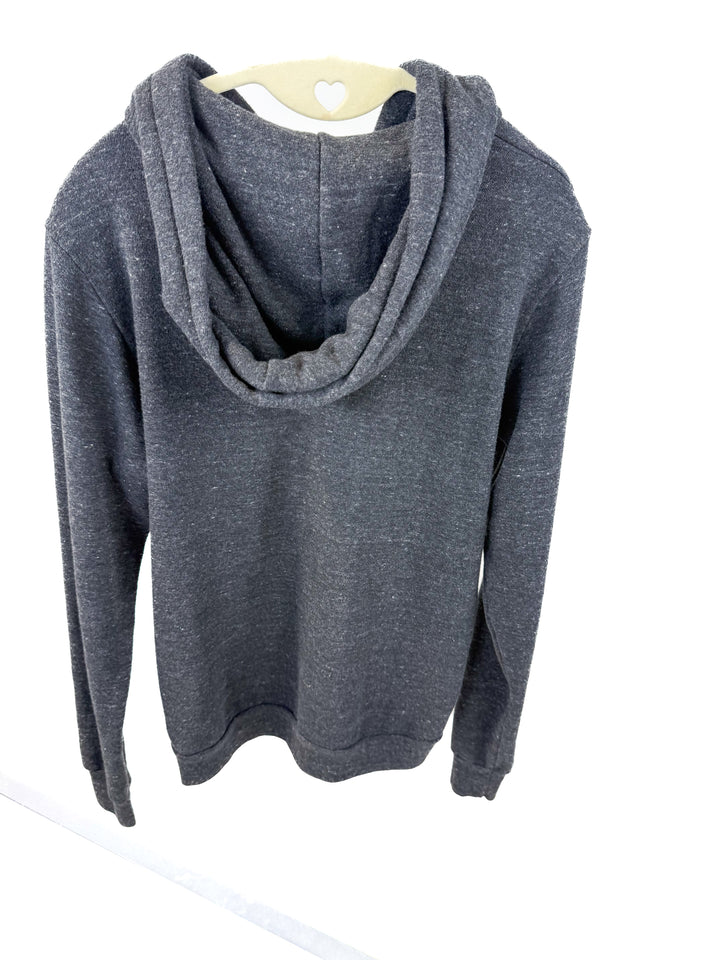 spiritual gangster dark grey zip up (s; retail $148)