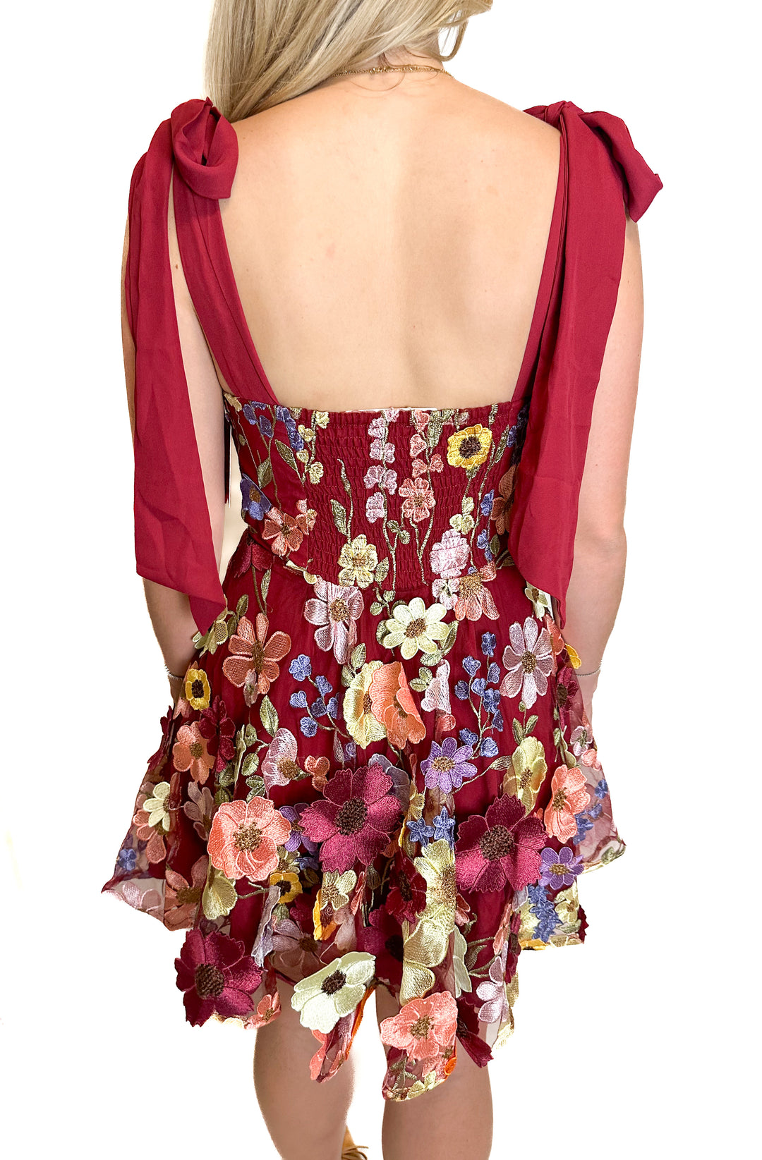 Buddy Love Marroon Floral Mini Dress NWT (S)