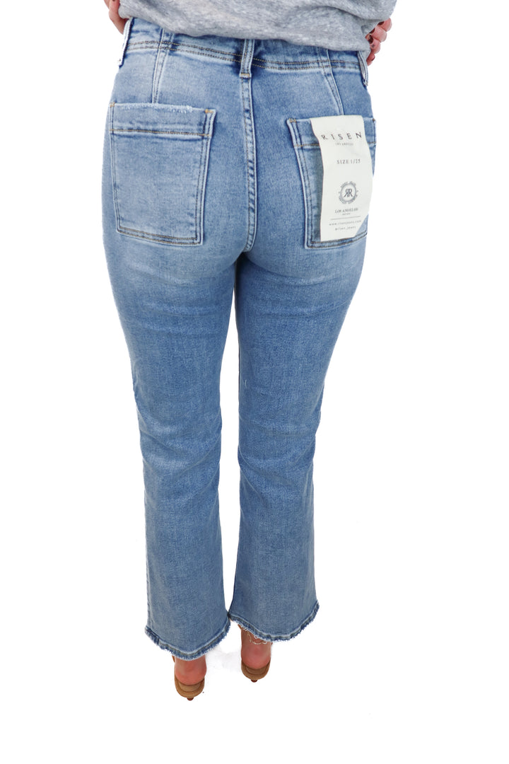 Risen light wash jeans NWT (25; retail $69.90)