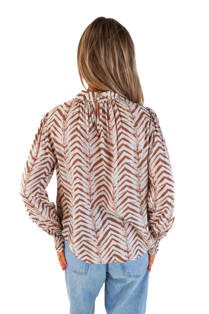 Bella Dahl Printed Blouse (L; retail $174)